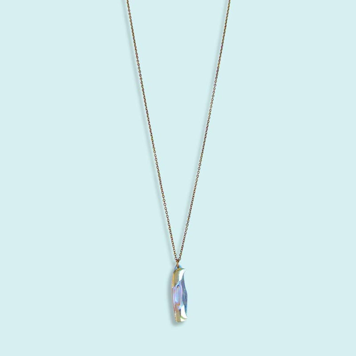 Shell Handled Knife Necklace: Mother of Pearl 32 Inch - Twirls + Twigs