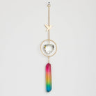 Stone Suncatcher - Hummingbird/Rainbow Stone - Twirls + Twigs