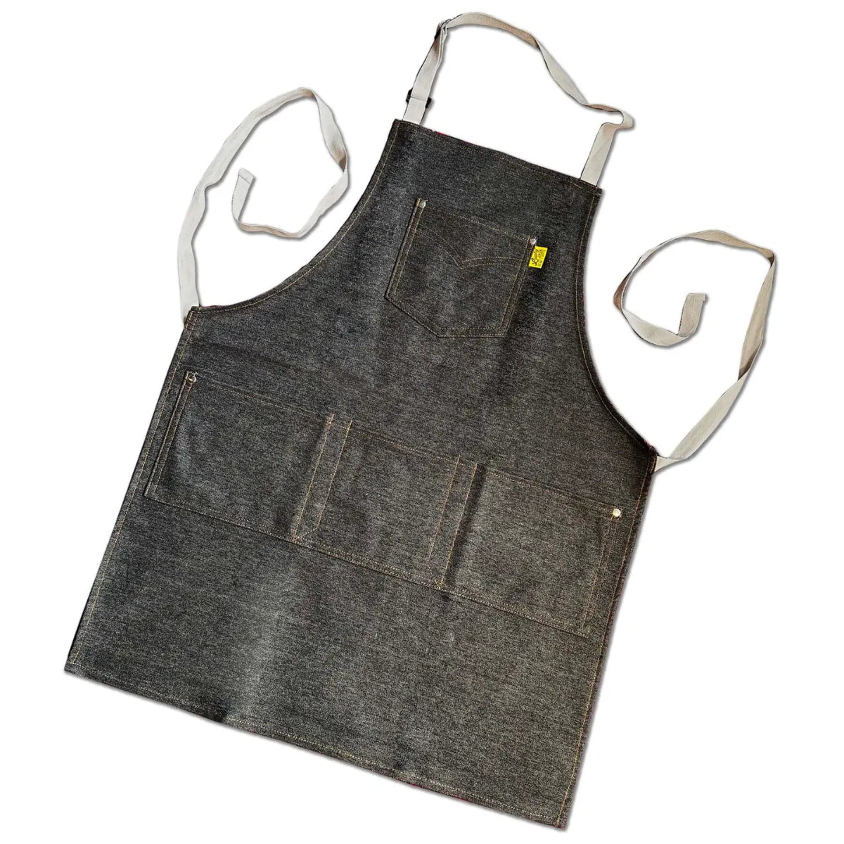Workman’S Apron – Rugged Denim Apron - Twirls + Twigs
