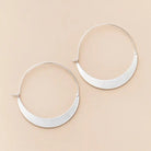 Refined Earring Collection - Crescent Hoop/Silver - Twirls + Twigs