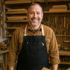 Workman’S Apron – Rugged Denim Apron - Twirls + Twigs