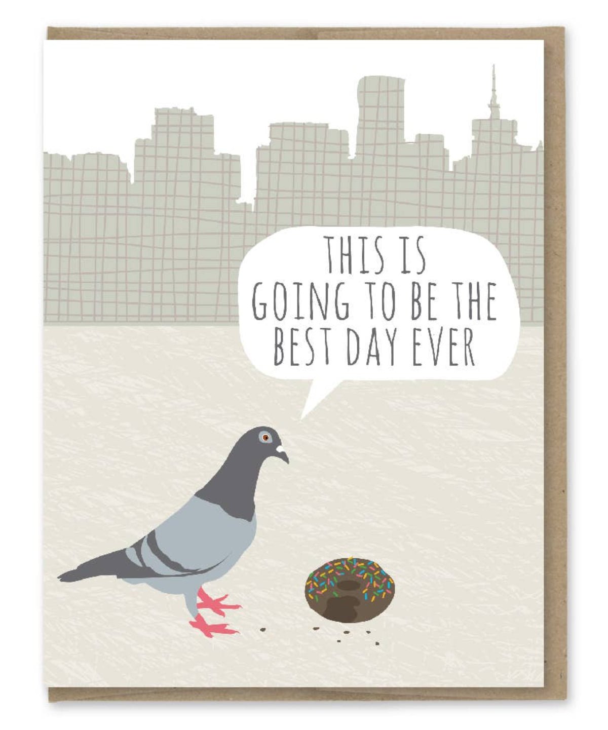 Pigeon Donut Birthday Card - Twirls + Twigs