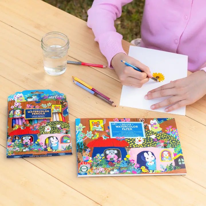 Yumi's Mushrooms 18 Double - Sided Watercolor Pencils - Twirls + Twigs