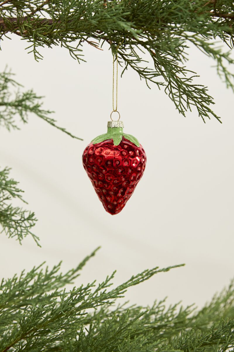 Juicy Strawberry Ornament - Twirls + Twigs