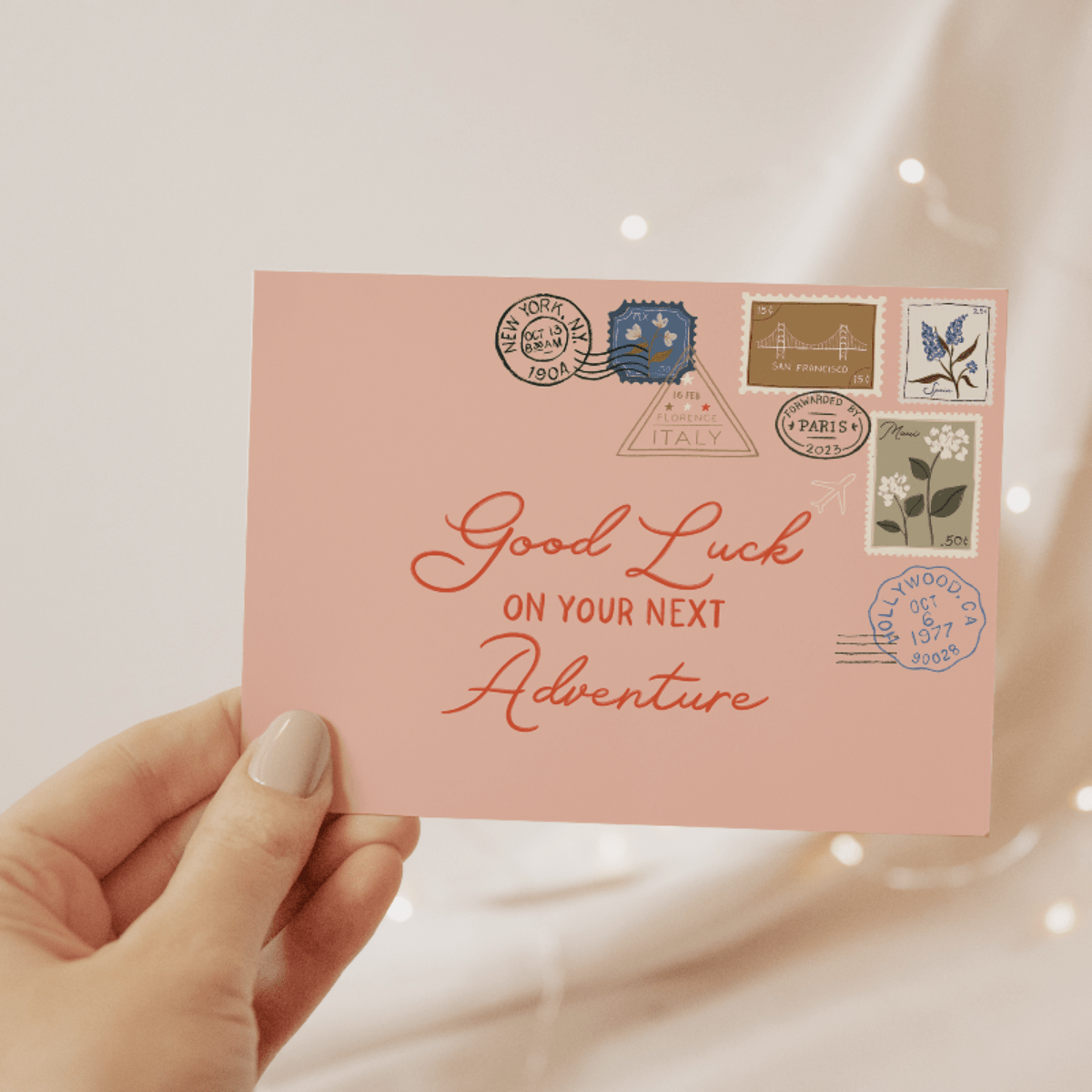 Good Luck On Your Adventure Card - Twirls + Twigs