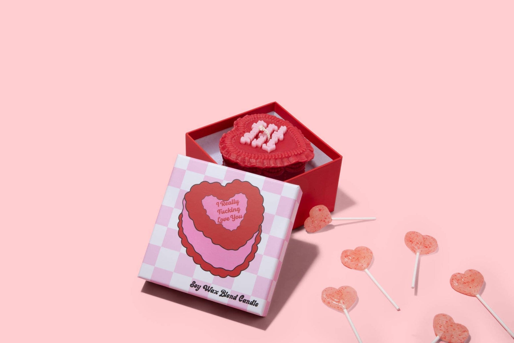 I Really Fucking Love You Heart Candle - Twirls + Twigs