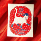 Birthday Strut - Risograph Card - Twirls + Twigs