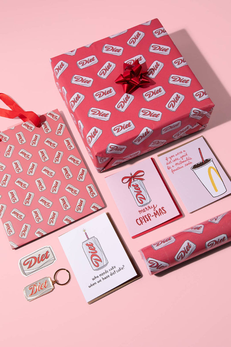 Diet Soda Can Enamel Keychain Bag Charm - Twirls + Twigs