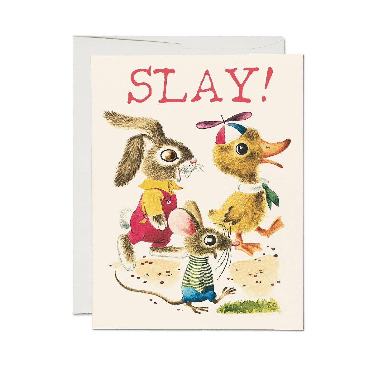 Richard Scarry Slay Buddies greeting card - Twirls + Twigs