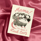 Mama Possum - Risograph Mother's Day Card - Twirls + Twigs