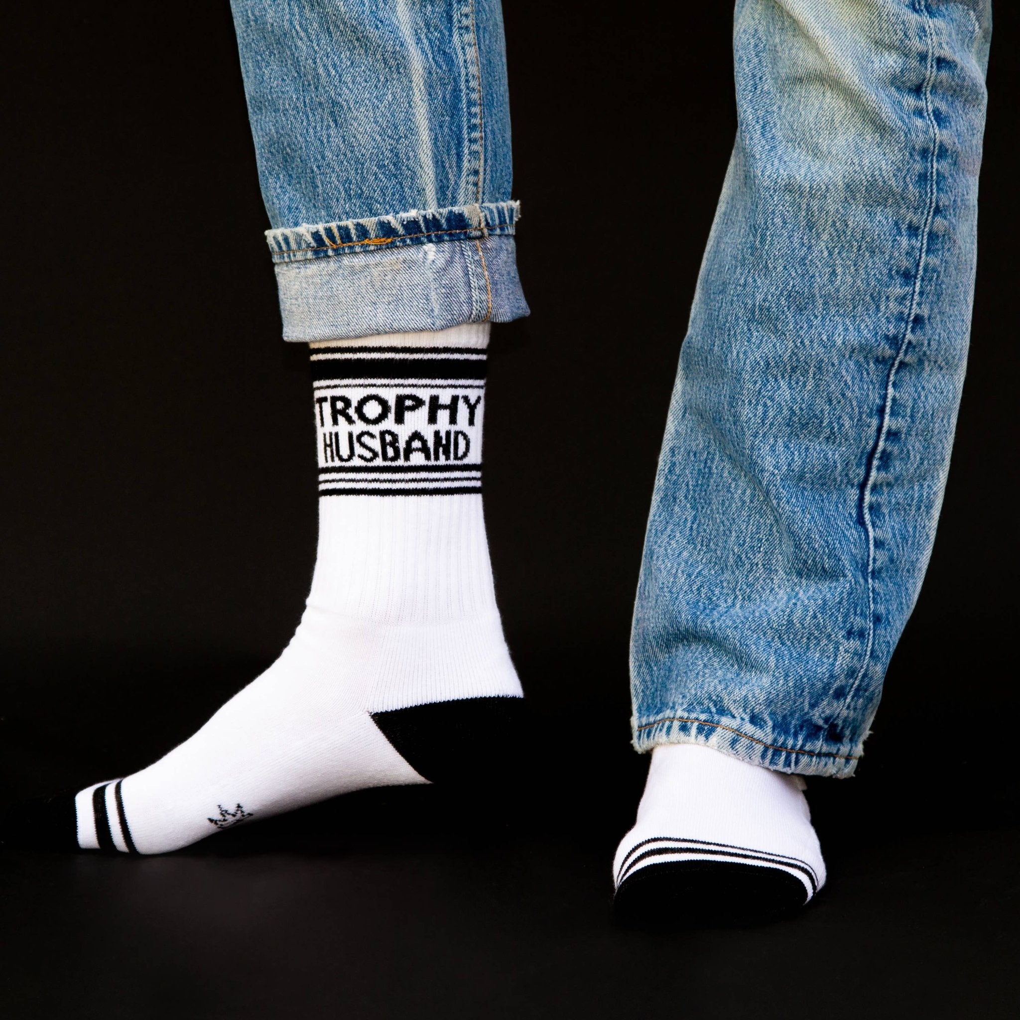 Trophy Husband Gym Crew Socks - Twirls + Twigs