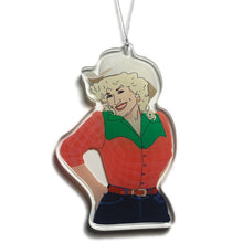  Dolly Parton Red and Green Christmas Ornament