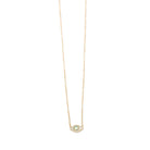 Evil Eye Necklace with Opal 16"-Gold Plated - Twirls + Twigs