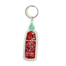  Sriracha Hot Sauce Sparkle keychain