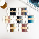 4 PCS Soft Elastic Hair Tie: Blue - Twirls + Twigs