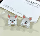Cute Puppy Series Mini Hair Clip, Cartoon Animal Claw Clip: BorderCollie - Twirls + Twigs