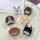 Cute Puppy Series Mini Hair Clip, Cartoon Animal Claw Clip: BorderCollie - Twirls + Twigs