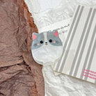 Cartoon Cat Hair Clip, Cute Animal Series Claw Clip: Gray - Twirls + Twigs