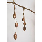 Rustic Wind Chime Small Cascading Bells - Garden, Patio - Twirls + Twigs