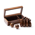 Tabletop Bowling Game Set - Handcrafted Wood - Twirls + Twigs