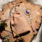 Stone Suncatcher - Sun Rays/Black/Blue Agate - Twirls + Twigs
