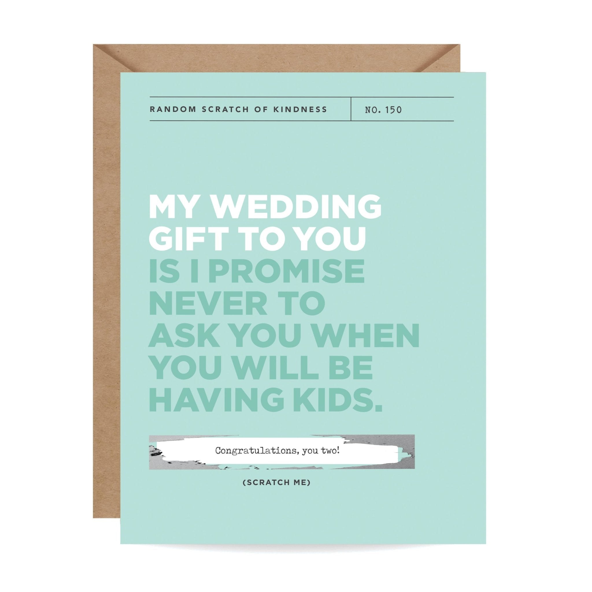 Scratch-off Card - My Wedding Gift to You - Twirls + Twigs