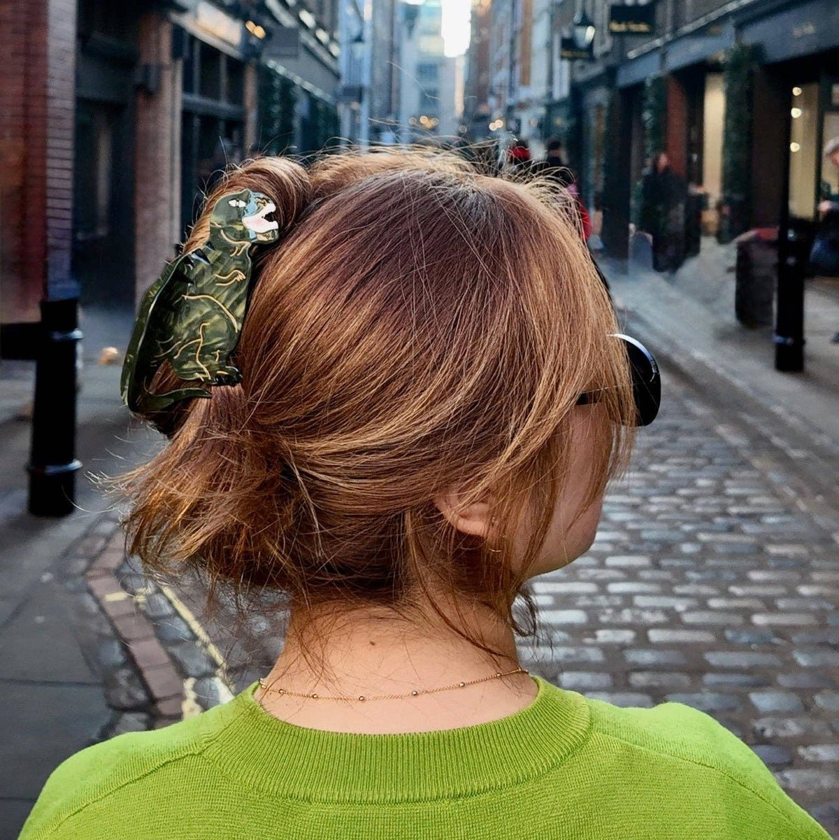 Hand-painted T-Rex Dinosaur Claw Hair Clip | Eco-Friendly - Twirls + Twigs
