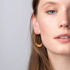 Refined Earring Collection - Crescent Hoop/Silver - Twirls + Twigs