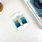 4 PCS Soft Elastic Hair Tie: Blue - Twirls + Twigs