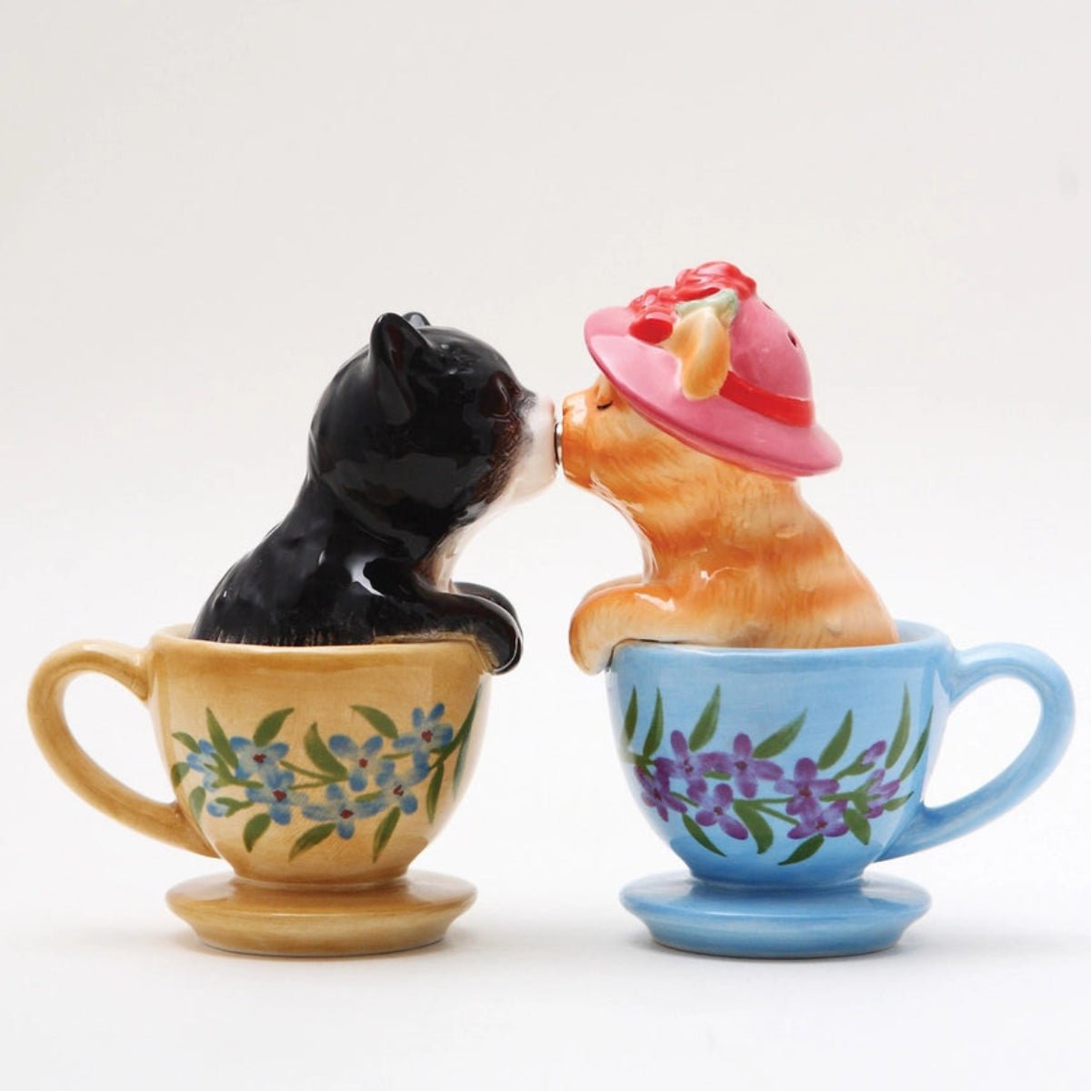 Teacup Kittens Salt and Pepper Shaker Set - Twirls + Twigs