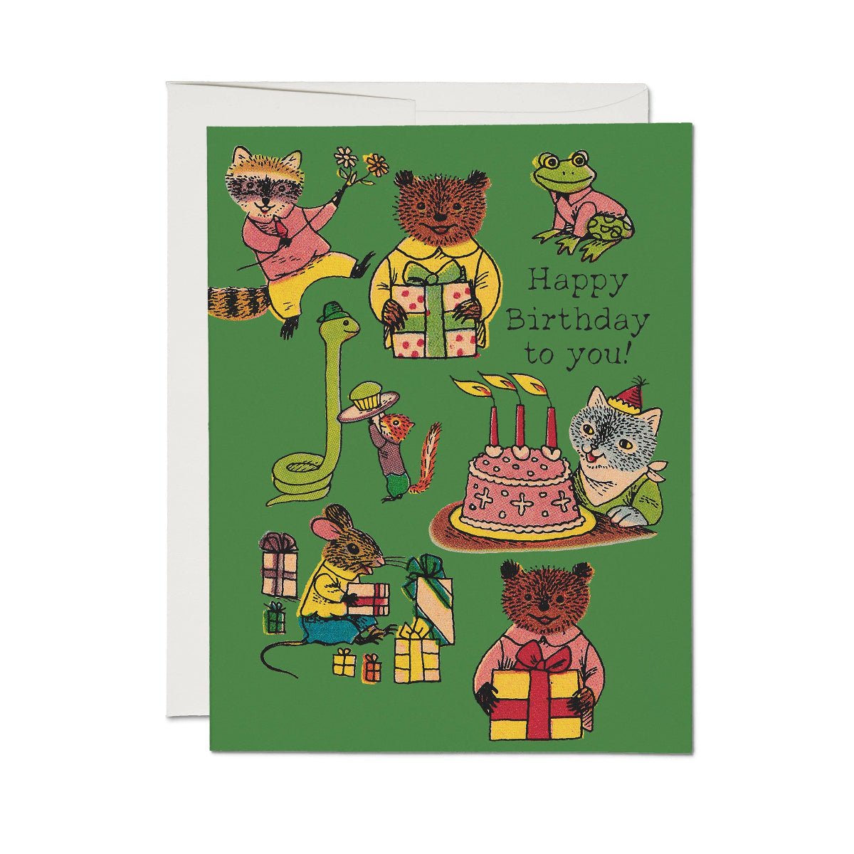 Richard Scarry Critter Wishes greeting card: Single - Twirls + Twigs