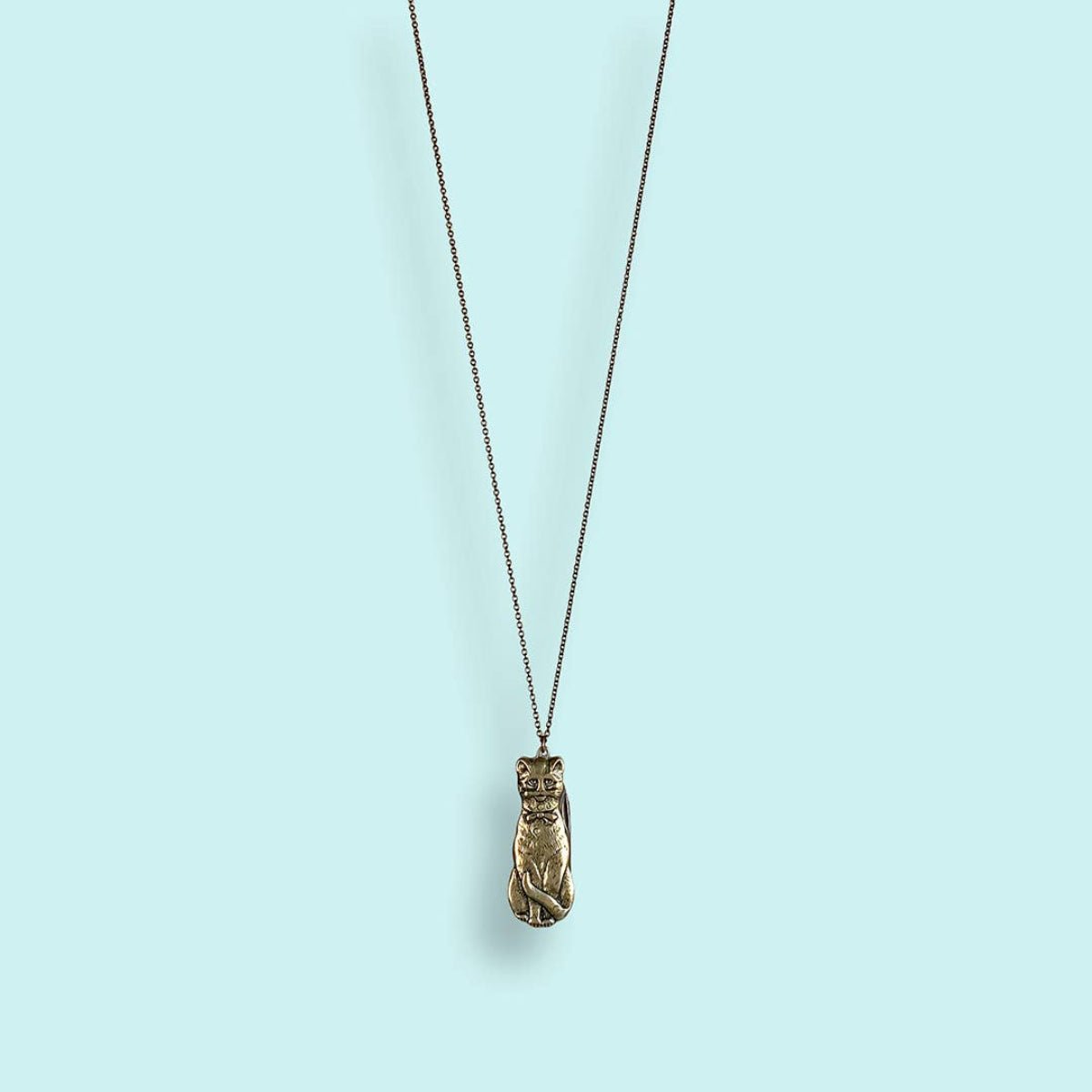 Cat Knife Necklace: 32 Inch - Twirls + Twigs