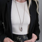 Shell Handled Knife Necklace: Mother of Pearl 32 Inch - Twirls + Twigs