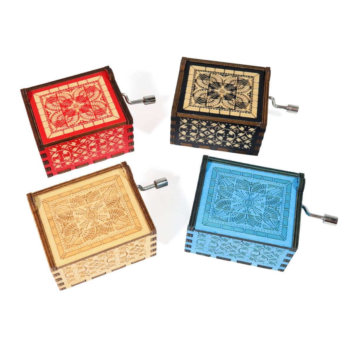 Funny Twinkle Twinkle Hand - Crank Music Box - Wooden Lasered - Twirls + Twigs