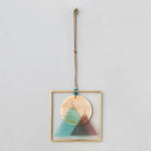 Stained Glass Light Catcher - Sunset Mountains - Twirls + Twigs