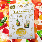 Gummy Bear Drop Earrings | Mismatched Gold Dangle Earrings - Twirls + Twigs
