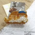 Playful Cat & Dog Animal Pet - Inspired Hair Clips: Orange - Cat - Twirls + Twigs