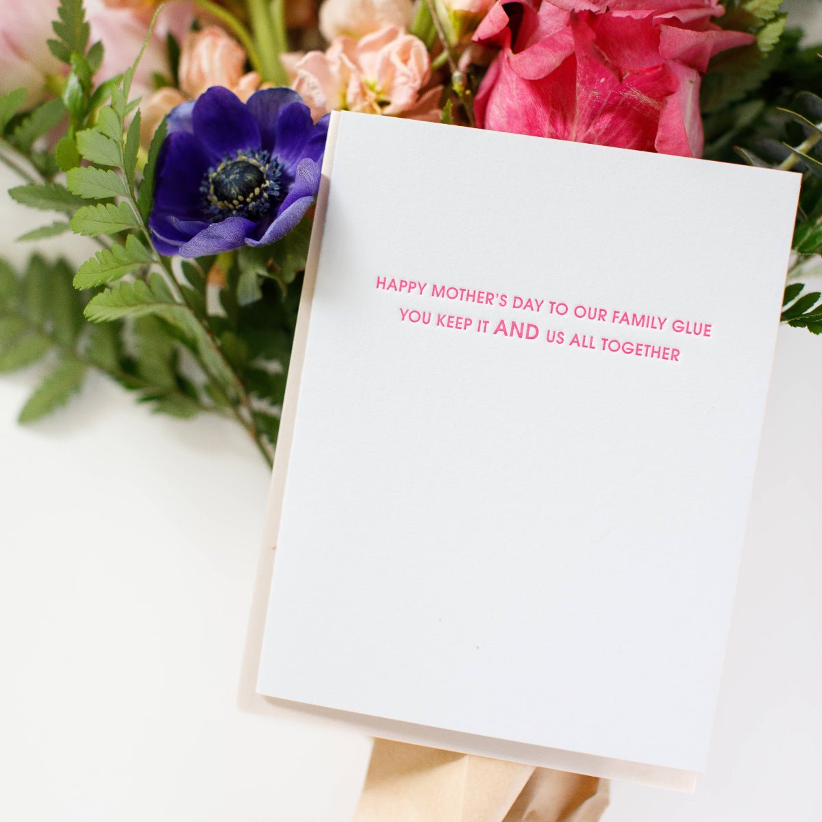 Our Family Glue, Keeping Us Together - Mother's Day Card - Twirls + Twigs