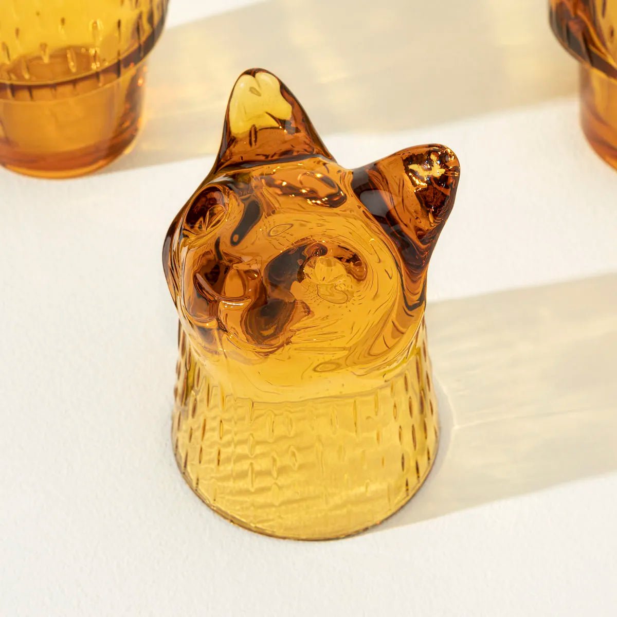 Amber Cat Stacking Glass Set - Twirls + Twigs