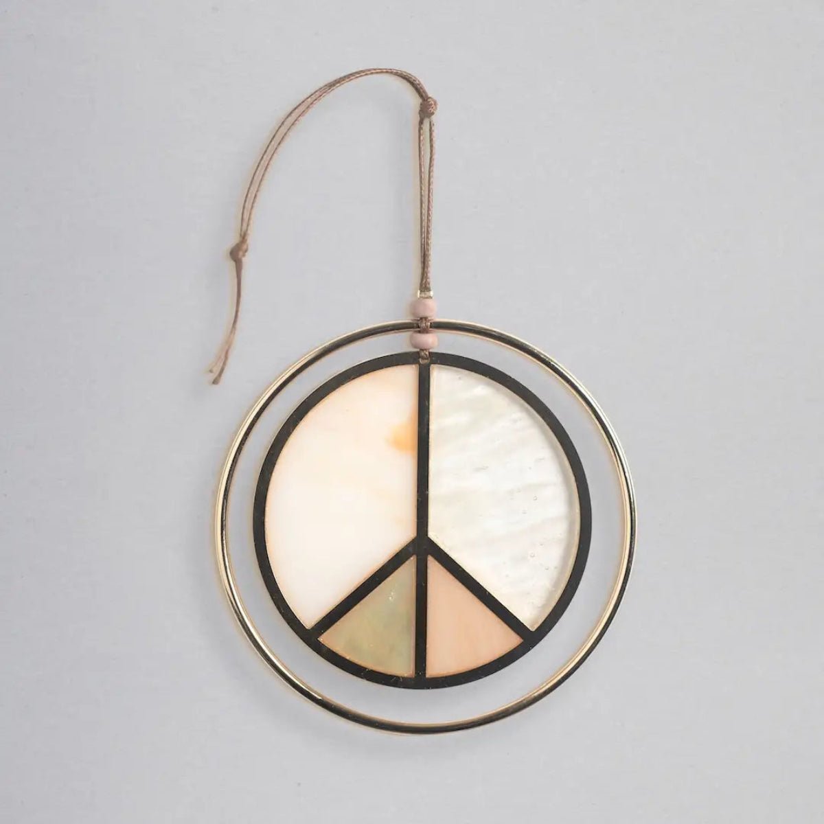 Stained Glass Light Catcher - Peace Sign - Twirls + Twigs