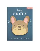 French Bulldog Funny Faces Sticky Notes - Twirls + Twigs