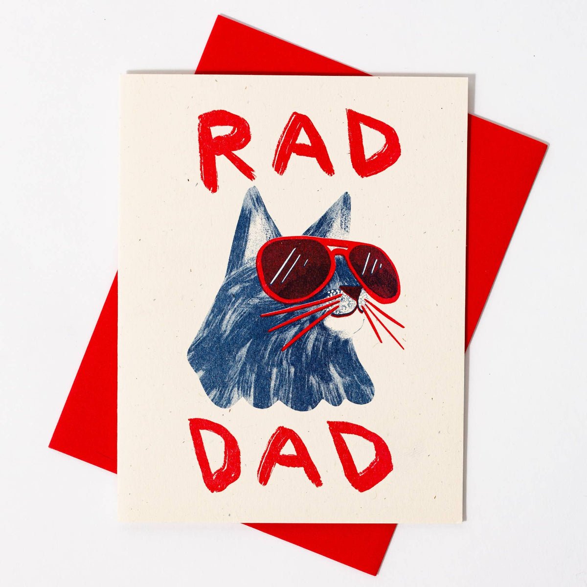 Rad Dad - Risograph Card - Twirls + Twigs