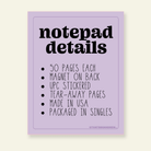 An ADHD Checklist - Snarky & Colorful Notepad - Twirls + Twigs