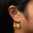Gummy Bear Drop Earrings | Mismatched Gold Dangle Earrings - Twirls + Twigs