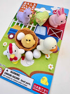 Chicken & Friends Erasers Card Iwako - Twirls + Twigs