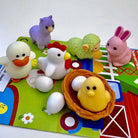 Chicken & Friends Erasers Card Iwako - Twirls + Twigs