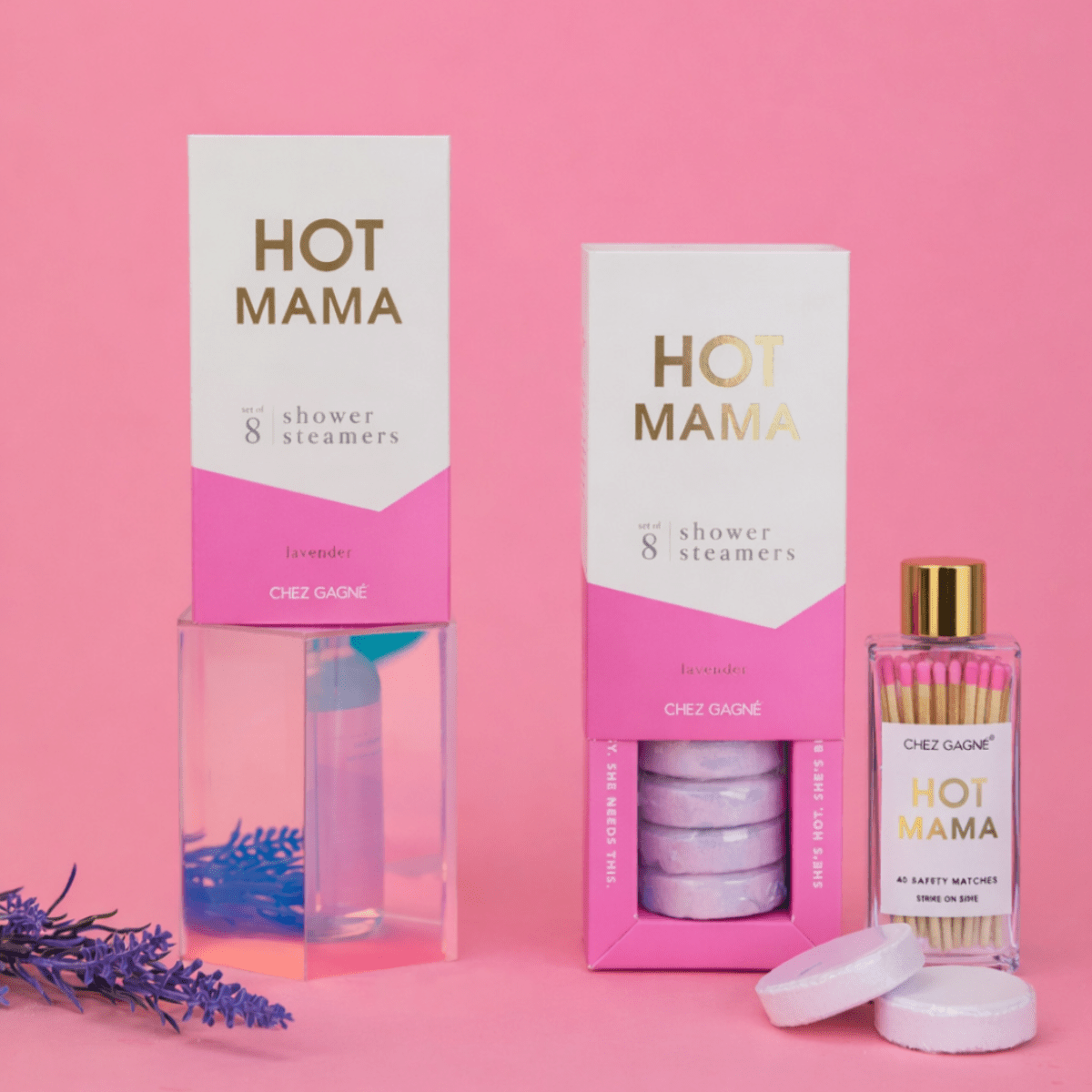 Hot Mama - Glass Bottle Safety Matches - Mother's Day Gift - Twirls + Twigs