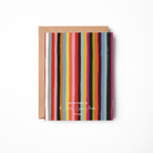 Thank You Rainbow Stripes Card - Twirls + Twigs