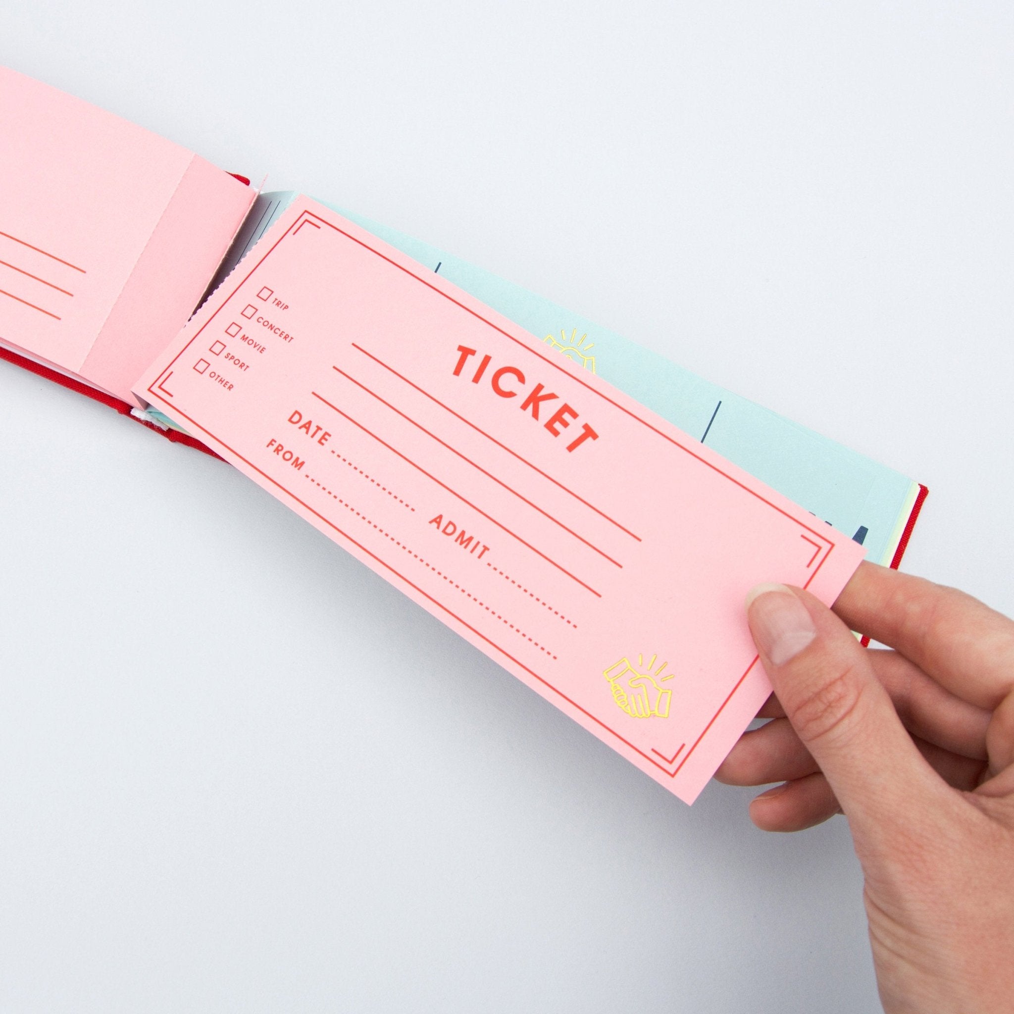 Blank Ticket Book - Twirls + Twigs