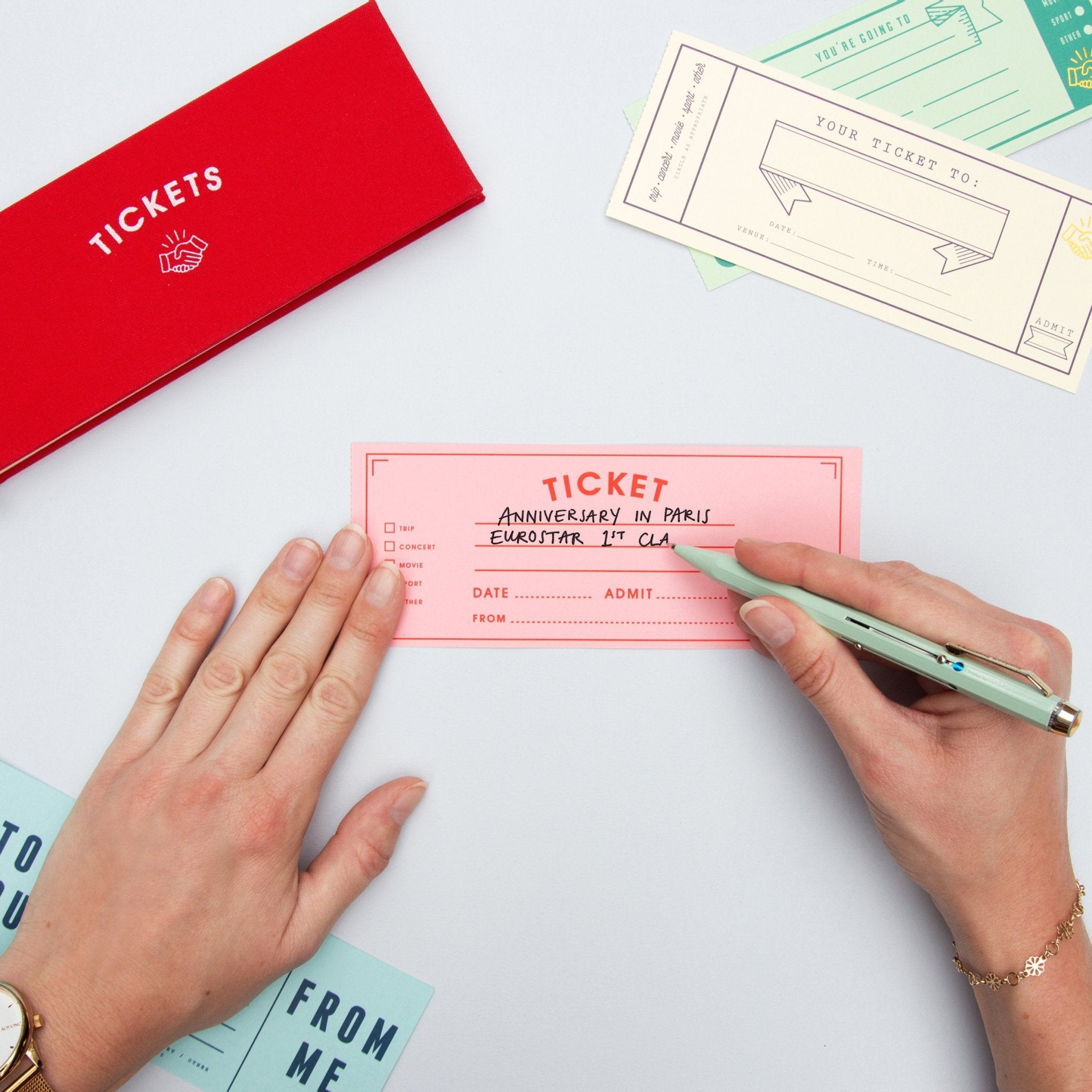 Blank Ticket Book - Twirls + Twigs